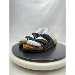 Birkenstock Granada Womens Size 5 EU 36 Narrow Black Leather Birko-Flor Sandals